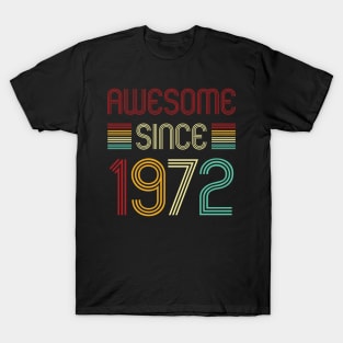 Vintage Awesome Since 1972 T-Shirt